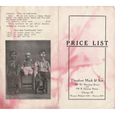 Theo Mack & Son Catalog Price List - RARE!