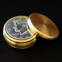 Buddha Boston Coin Box - Half Dollar Size