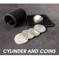 Cylinder and Coins featuring Walking Liberty Half Dollars