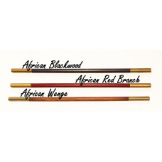 Magic Wand - African Red Branch Wood with Brass Tips