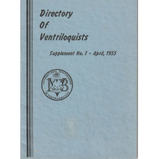 International Brotherhood of Ventriloquists Directory - 1955 Supplement
