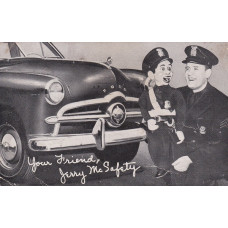 Postcard - Wayne Fernelius and Jerry McSafety 1949
