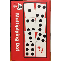 Multiplying Dot - White Card with Black Spots