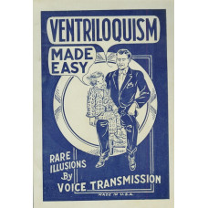 Ventriloquism Made Easy - Book by Robert Ganthony