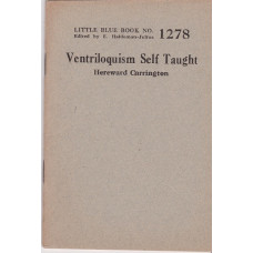 Ventriloquism Self Taught - Book by Hereward Carrington