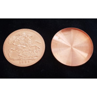 Victoria Coin - Copper - Dollar-size - Expanded Shell