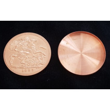 Victoria Coin - Copper - Dollar-size - Expanded Shell