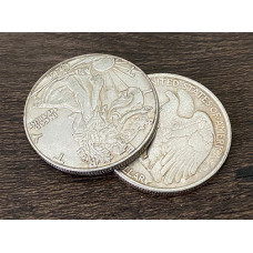 Walking Liberty Half Dollar Gravity Flipper Coin - MAGNETIC